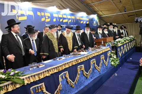 הקבלת פני רבו לראשון לציון הגרש"מ עמאר