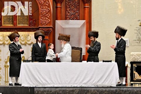 שמחת החלאקה לנין האדמו"ר מויז'ניץ