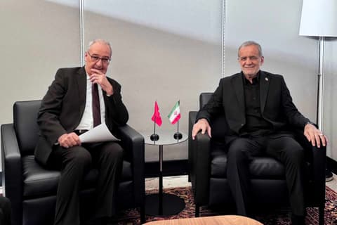 נשיא איראן נפגש בשולי עצרת האו"ם עם נשיא שוויץ