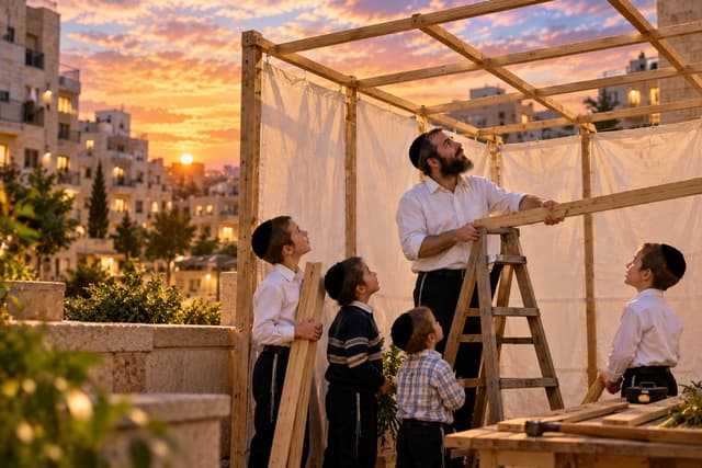 "יהיה בסדר, ילדים": הסוכה באלעד שנותרה ללא סכך, והתנאי המטלטל של האושפיזין