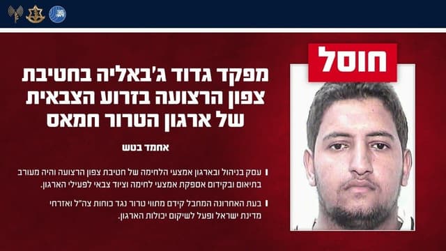 צה״ל ושב״כ חיסלו את מפקד גדוד ג'באליה של חמאס בצפון רצועת עזה