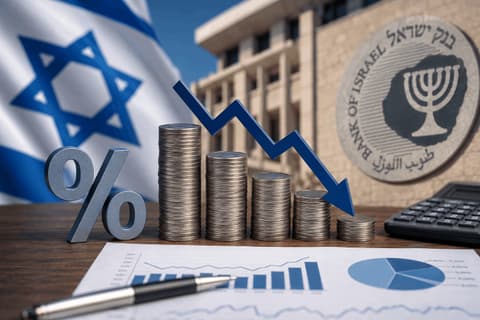 עידוד למשק: בנק ישראל הוריד את הריבית ב-0.25% לרמה של 3.25%