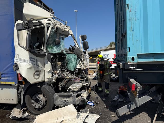 תאונה קשה בכביש 6: נהג משאית חולץ במצב קשה ולא יציב