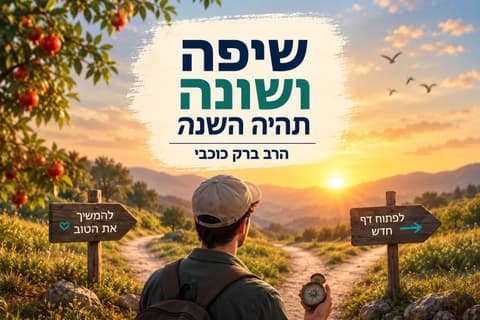 רוצים שנה חדשה כמו השנה שהייתה, או שנה אחרת?