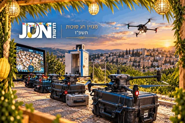 העיניים של עיר התורה: יחידת רחפנים של המתנדבים החרדים נחשפת | בלעדי