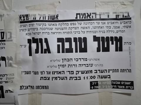 טרגדיה בעיר הקודש: ערב יום כיפור הפך ליום אבלם של שמונה יתומים קטנים
