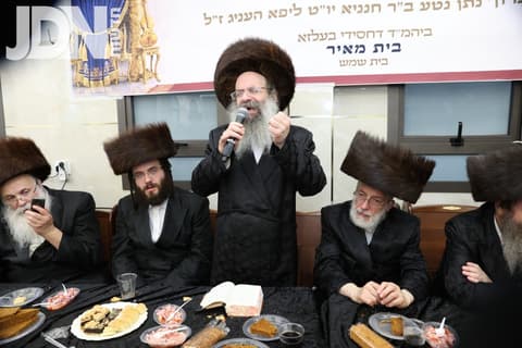 הכנסת ספר תורה לביהמ"ד דחיסדי בעלזא "בית מאיר" ברמת אברהם בית שמש