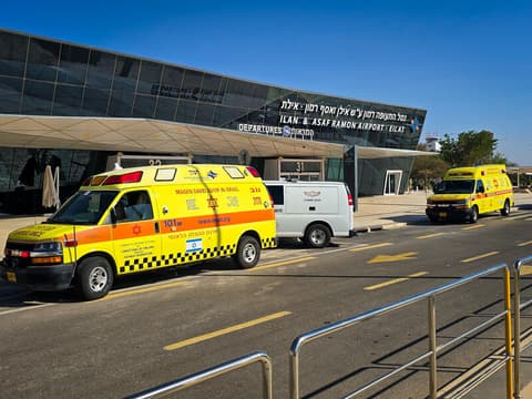תאונה עצמית בנמל התעופה רמון: רכב שירות נפגע בעיקול הדרך, לא מדובר באירוע ביטחוני