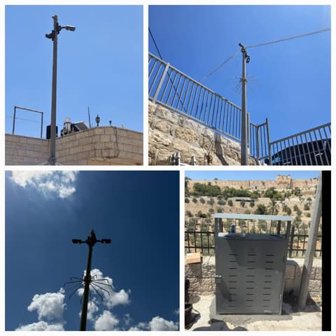 מרכז המבקרים ביוזמת הוועד להגנת הר הזיתים מתקדם לקראת השלמת השלד – מערך המצלמות