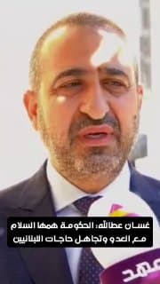 النائب عن التيار الوطني الحر غسان عطالله لـ"العهد": الحكومة همها الوحيد السلام مع العدو وتجاهل حاجات الشعب اللبناني