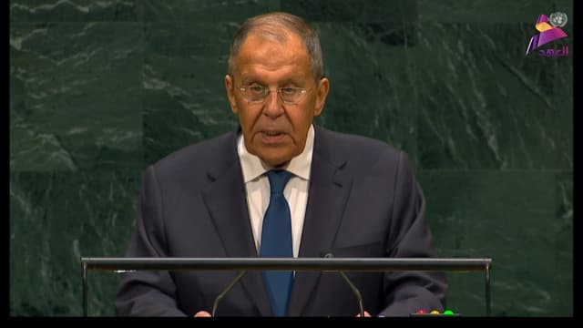 الان على العهد.. كلمة وزير الخارجية الروسي سيرغي لافروف في الجمعية العمومية للأمم المتحدة في نيويورك.. البث المباشر