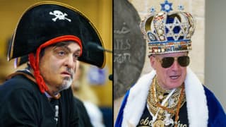 הפיראט דן אריאלי, ו"המלך" שהבטיח: "ביבי יהיה שר החוץ שלי" | המופע בוועדת הבחירות
