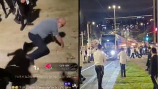 מהילולה להתפרעות: חרדים תקפו ערבים ושוטרים בי-ם - וחסמו את הרכבת | תיעוד