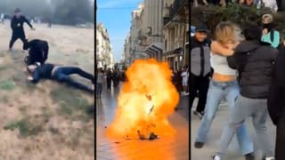 חודשו המהומות בצרפת: אש בפריז, גז בטולוז, בן 15 הרים רימון הלם וידו נקטעה