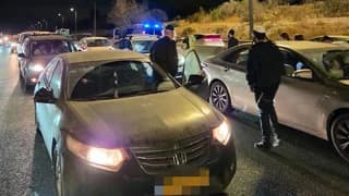 צוות טקילה הוקפץ: חשודים בעבירות ביטחוניות נעצרו בכביש 1